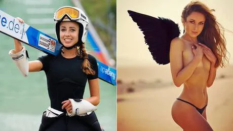 Smučarski skoki in golota ji dajejo svobodo, so kot umetnost. FOTO: instagram