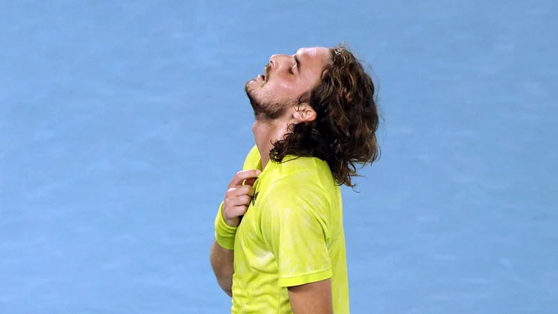Fotografija: Stefanos Tsitsipas preživlja vrhunec mlade kariere. FOTO: Loren Elliott/Reuters