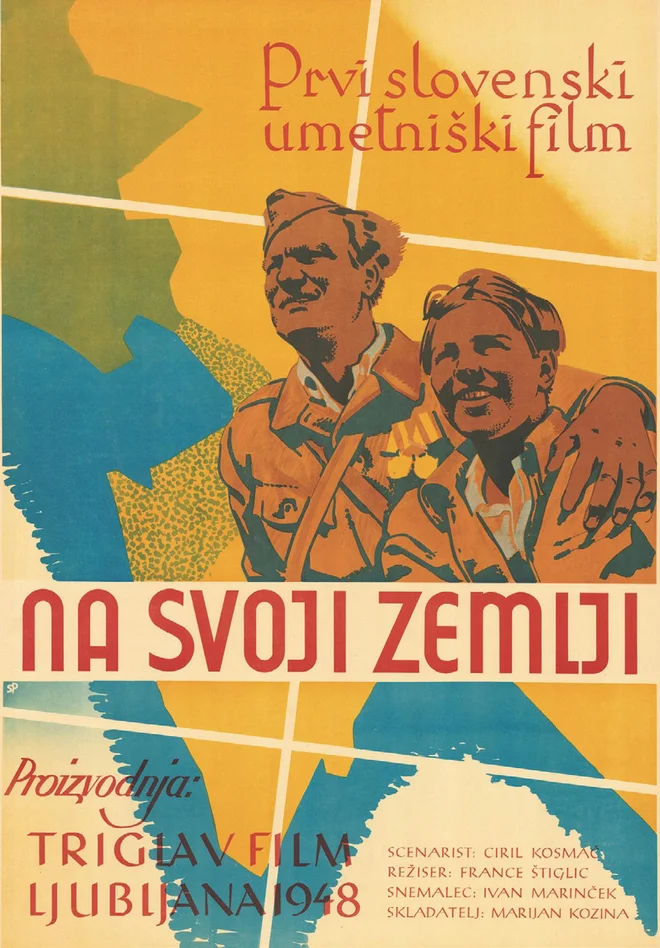 Plakat za film Na svoji zemlji FOTO: TOLMINSKI MUZEJ