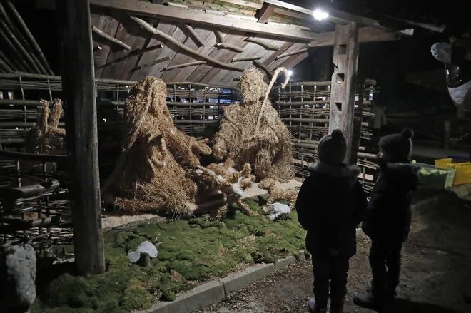 Jaslice si je težko predstavljati brez mahu. FOTO: Leon Vidic