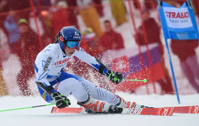 Slovakinja Petra Vlhova je v svojo korist odločila veleslalom v Špindlerjevem Mlinu. FOTO: AFP