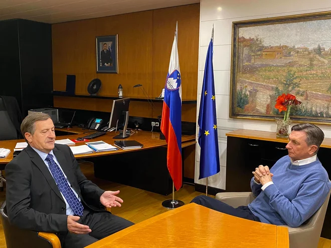 Karl Erjavec in Borut Pahor. FOTO: Facebook