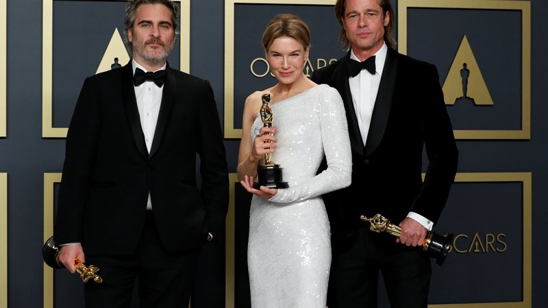 Fotografija: Joaquin Phoenix,  Renee Zellweger in Brad Pitt. FOTO: Reuters