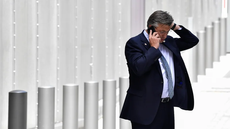 Fotografija: Predsednik hrvaške vlade Andrej Plenković. FOTO: John Thys / REUTERS