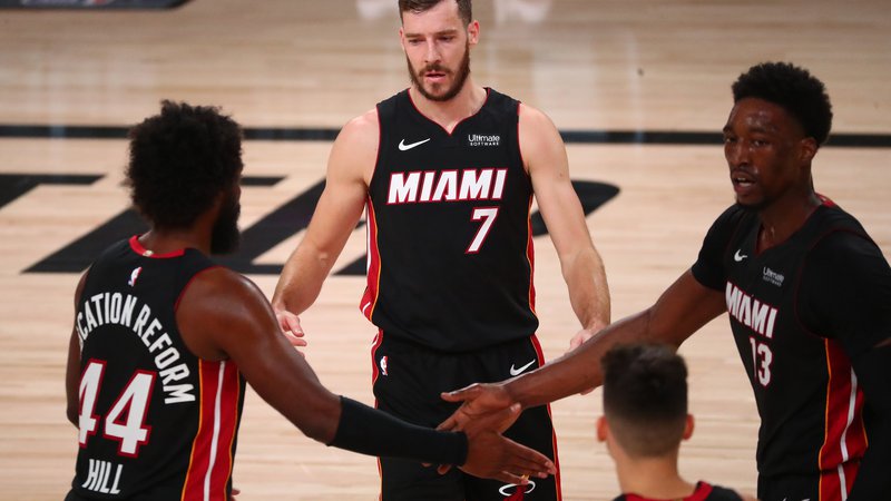 Fotografija: Goran Dragić odlično povezuje košarkarje Miamija. FOTO: Kim Klement/USA Today Sports