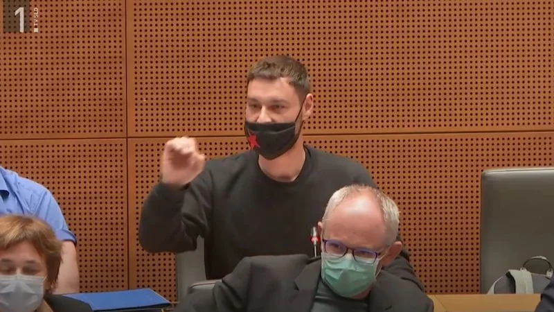 Miha Kordiš je dvignil veliko prahu na seji 29. septembra. FOTO: RTV Slovenija