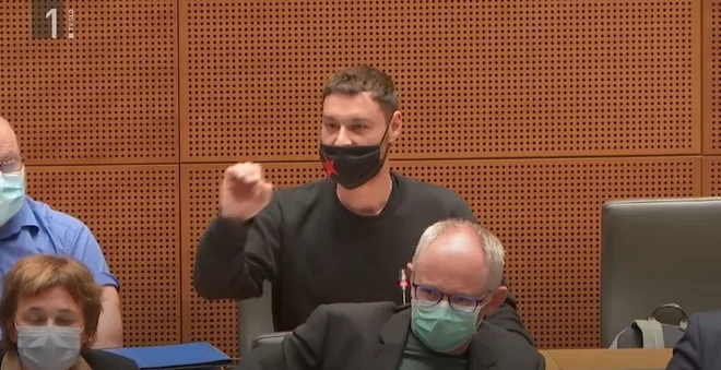 Miha Kordiš je dvignil veliko prahu na seji 29. septembra. FOTO: RTV Slovenija