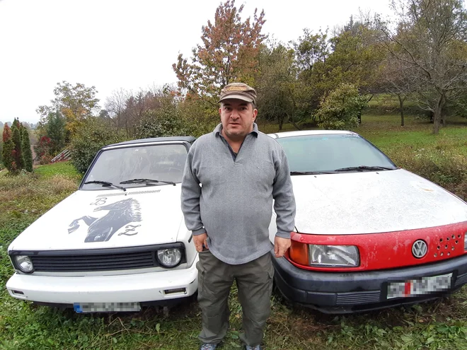 Volkswagni so od nekdaj njegova strast.&nbsp; Fotografije: Tanja Jakše Gazvoda