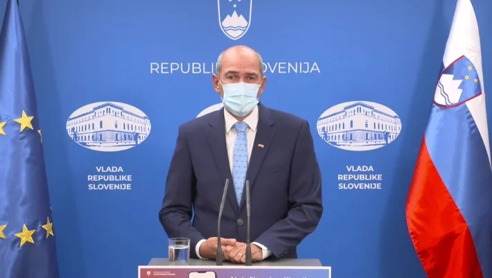 Fotografija: Janez Janša. FOTO: RTV Slovenija, posnetek zaslona