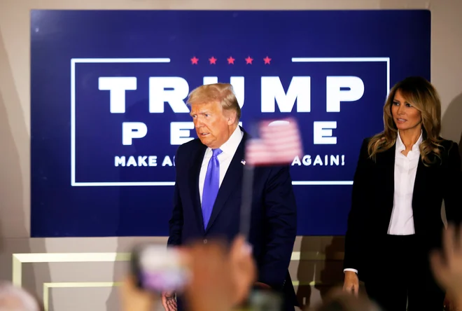 Donald Trump in Melania. FOTO: Carlos Barria, Reuters