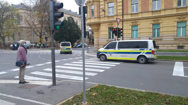 V prestolnici povečana prisotnost policije. FOTO: T. V.