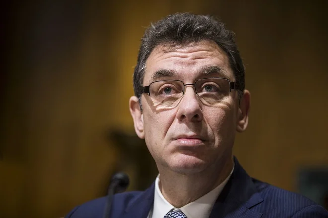 Izvršni direktor Pfizerja Albert Bourla. FOTO: Zach Gibson/Bloomberg