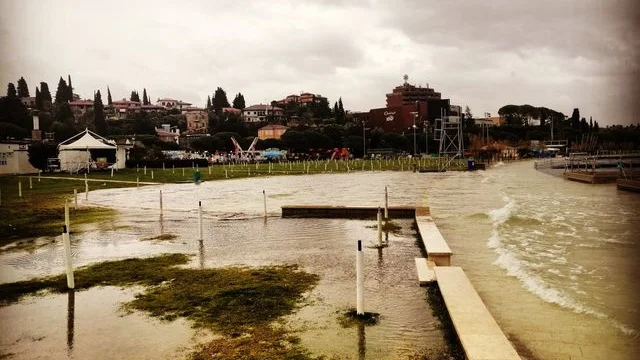 Fotografija: Poplavljeni Portorož. FOTO: bralec Janez Kočar
