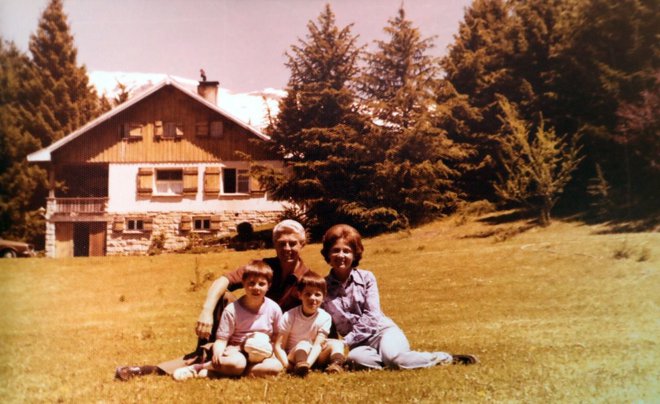 Dinko z ženo Romano in sinovoma Andresom in Bogdanom