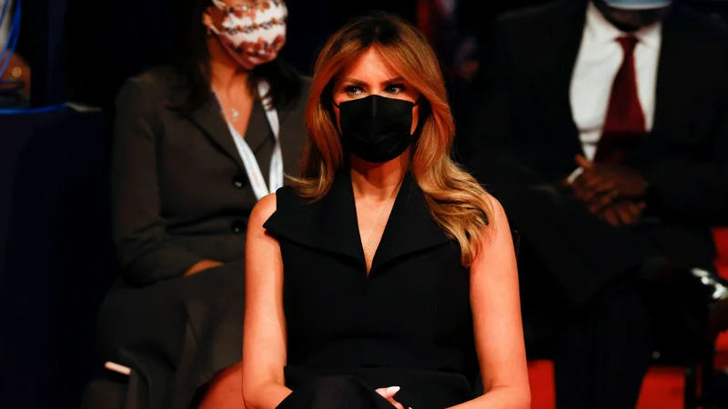 Fotografija: Melania Trump je vdor na Kapitol označila za razočaranje. FOTO: Jim Bourg, Reuters
