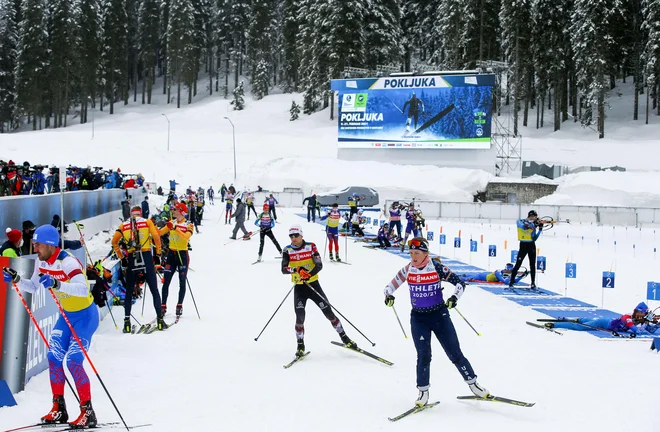 Na Pokljuki ne bo gledalcev, bo pa v okviru svetovnega prvenstva biatlonsko živahno. FOTO: Matej Družnik