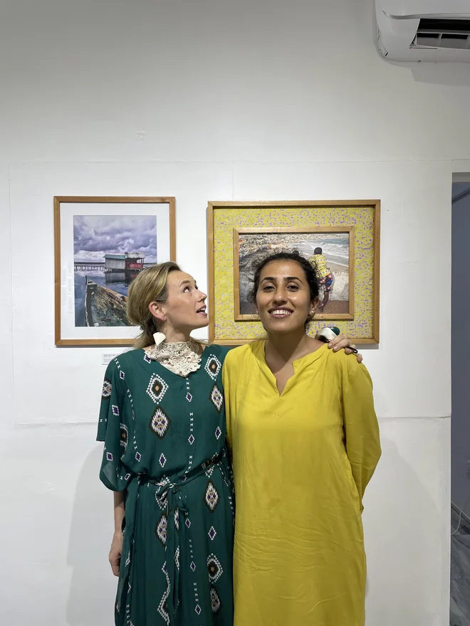 Tjaša Rener in iranska filmska ustvarjalka Anahita Eskandari. FOTO: osebni arhiv