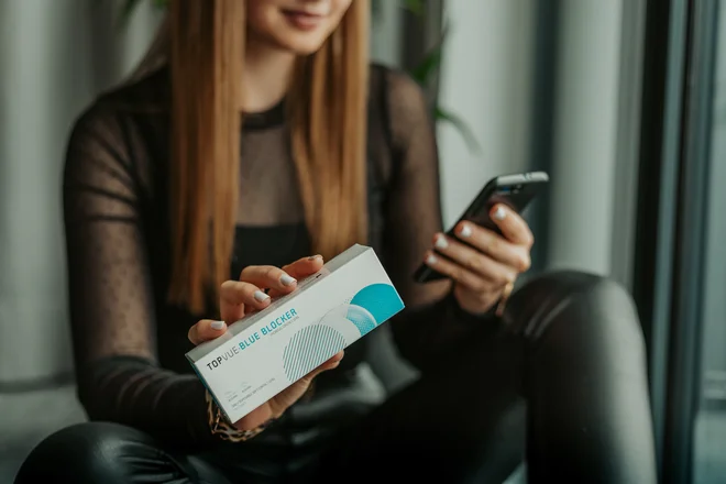 TopVue Blue Blocker – idealna izbira za vse tiste, ki veliko časa preživijo pred računalnikom. FOTO: Vallis Mg D.o.o.