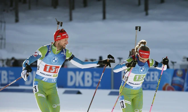 Jakov Fak in Polona Klemenčič sta zasedla 13. mesto. FOTO: Matej Družnik/Delo