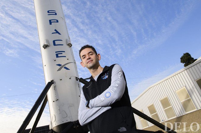 Jared Isaacman je izkušen letalski pilot in zdaj želi pilotirati še vesoljsko kapsulo. FOTO: Patrick T. Fallon/AFP