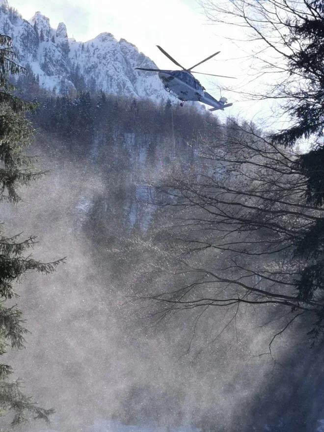 Reševalna akcija na Storžiču. FOTO: GRS Tržič