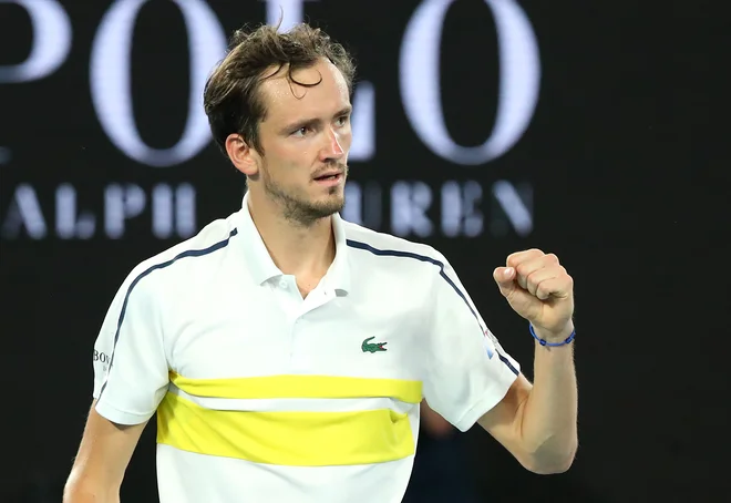 Daniil Medvedjev že dolgo ne pozna poraza in lovi prvi naslov za grand slam. FOTO: Kelly Defina/Reuters