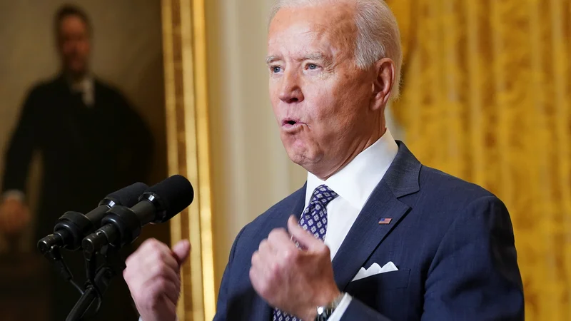 Fotografija: Joe Biden je na münchenski varnostni konferenci nastopil že velikokrat, tokrat z naklonjeno poslanico Evropi prvič kot ameriški predsednik. FOTO: Kevin Lamarque/Reuters