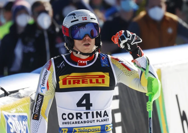 Henrik Kristoffersen je osvojil bron. FOTO: Leonhard Foeger/Reuters