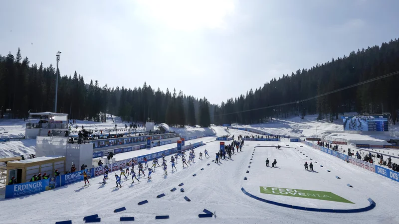 Fotografija: Pokljuka je ponudila zimsko pravljico, žal brez občinstva. FOTO: Matej Družnik/Delo