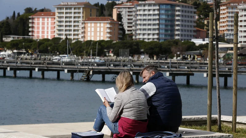 Fotografija: Prizor iz Portoroža. FOTO: Matej Družnik