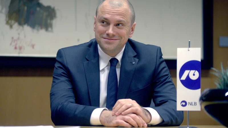 Fotografija: NLB, ki jo vodi Blaž Brodnjak, želi v prihodnjih treh letih delničarjem razdeliti več kot 300 milijonov evrov. FOTO: Roman Šipić/Delo