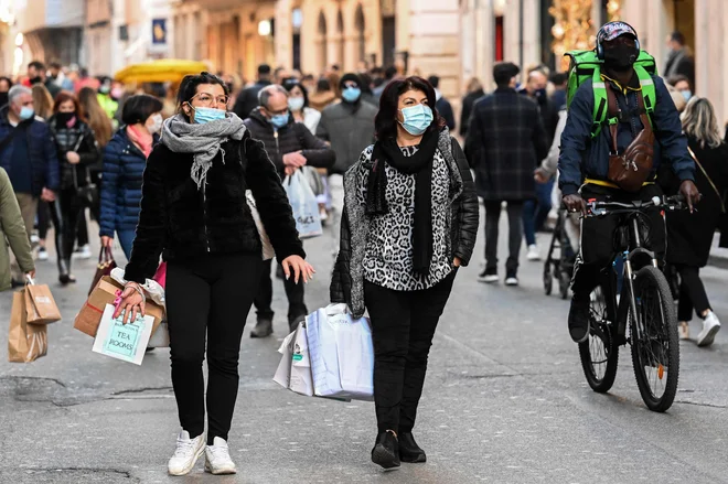 Prizor iz Rima decembra lani. FOTO: Vincenzo Pinto/AFP
