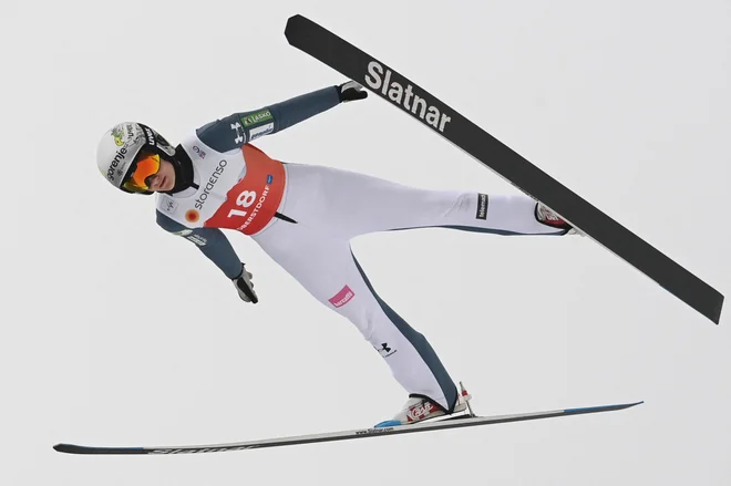 Ema Volavšek je na premieri ženske nordijske kombinacije na SP&nbsp; zabeležila 20. mesto. FOTO: Christof Stache/AFP