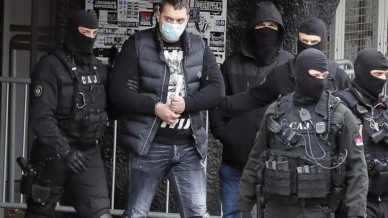 Fotografija: Srbska policija je opravila dobro delo. Potrebovali so le odobritev, do takrat je niso imeli, saj je Belivuk opravljal posebne naloge. Najprej je utišal navijače nogometnega kluba Partizan Beograd, ki so občasno skandirali žaljiva gesla proti predsedniku države Aleksandru Vučiću. FOTO: Pedja Milosavljević/AFP