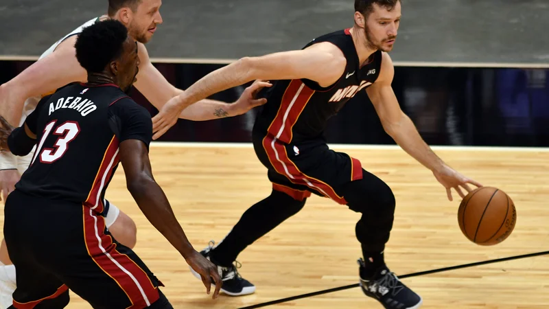 Fotografija: Goran Dragić je bil četrti strelec Miamija s 13 točkami. FOTO: Jim Rassol/USA Today Sports