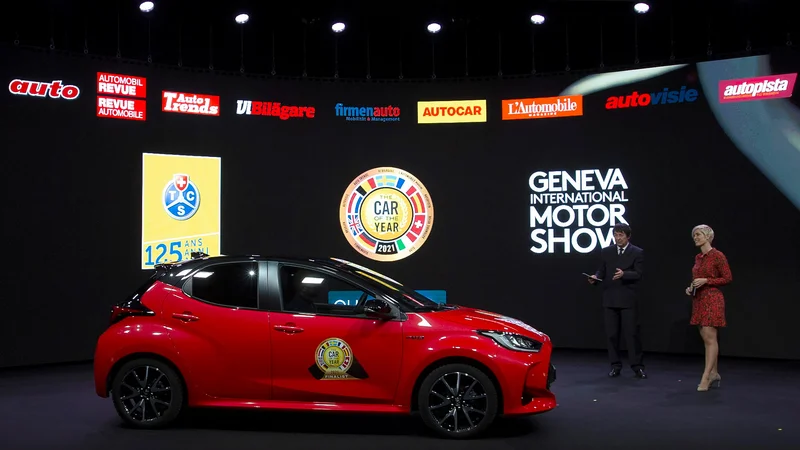 Fotografija: Toyota yaris je evropski avto leta 2021.
FOTO: Salvatore Di Nolfi/ /Reuters