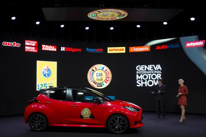 Toyota yaris je evropski avto leta 2021.<br />
<br />
FOTO: Salvatore Di Nolfi/ /Reuters