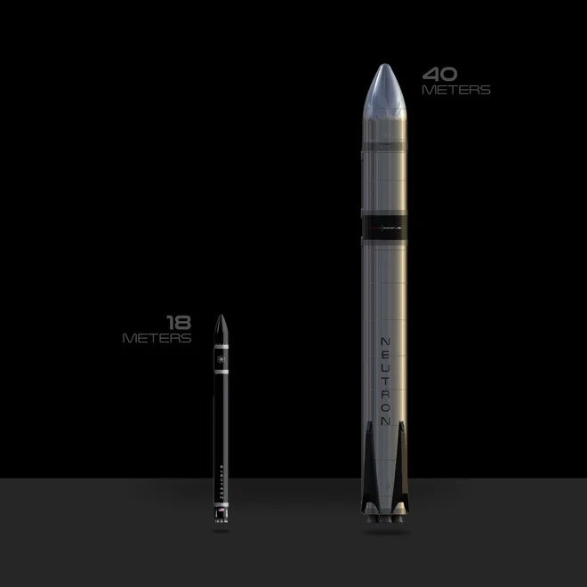 Neutron, nova raketa podjetja Rocket Lab, bo visok 40 metrov (več kot dvakrat več od electrona) in bo imel premer 4,5 metra, v nizko orbito pa bo lahko dostavil 8000 kilogramov tovora. FOTO: Rocket Lab