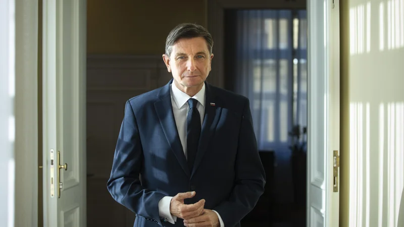 Fotografija: Borut Pahor, predsednik republike Slovenije. FOTO: Voranc Vogel/Delo