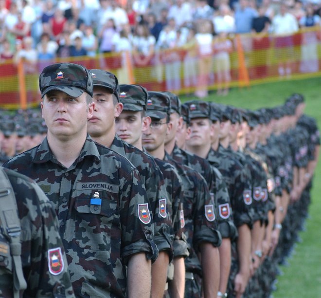 Naborniki Slovenske vojske med prisego FOTO: Dragiša Modrinjak