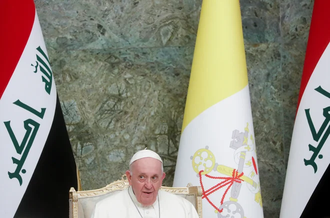 V Iraku so pred prihodom papeža poostrili varnostne ukrepe. FOTO: Yara Nardi/Reuters