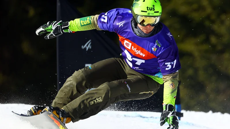 Fotografija: Na svetovnem prvenstvu je bil v paralelnem veleslalomu izmed Slovenci najboljši Tim Mastnak s 13. mestom. FOTO: Borut Zivulovic/Reuters