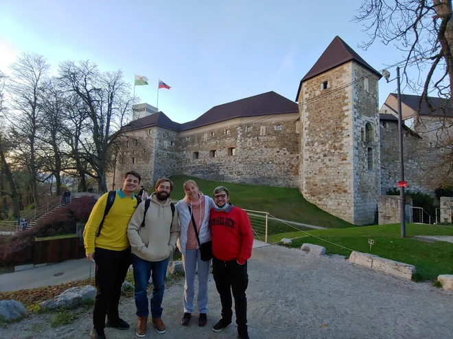 Trije njeni bratranci, ki živijo v Sloveniji; Santiago Princich (od leve), Rodolfo Princich in Ignacio Princich. FOTO: osebni arhiv
