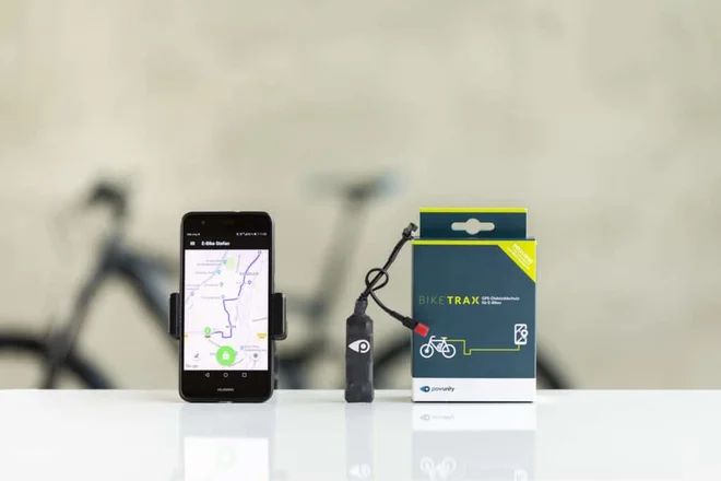Nemško podjetje Powunity ponuja GPS-ključavnico, ki bo zagotovo odvrnila marsikaterega kradljivca koles. FOTO: Arhiv proizvajalca/Powunity