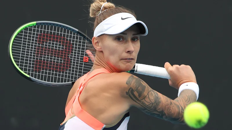 Fotografija: Polona Hercog je v tem koledarskem letu v petih nastopih štirikrat izgubila. FOTO: Brandon Malone/AFP