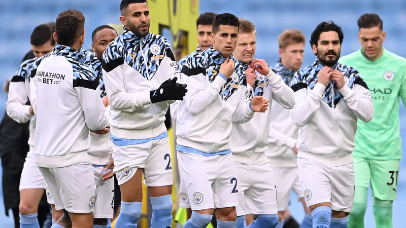 Fotografija: Manchester City bo gostil Nemce v Budimpešti. FOTO: oto Laurence Griffiths/Reuters