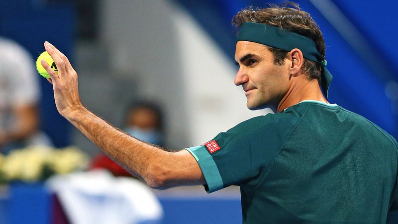 Fotografija: Roger Federer je prvi dvoboj po poškodbi odigral proti Danielu Evansu. FOTO: Samer Al-rejjal/AFP