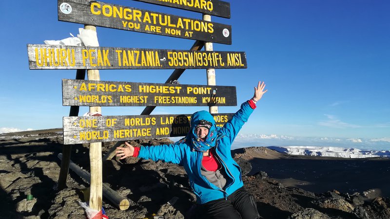 Fotografija: Na vrhu Kilimandžara. FOTO: Osebni arhiv 