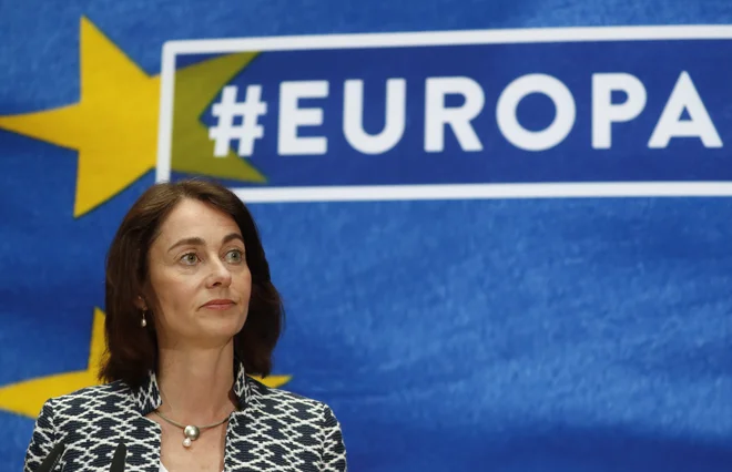 Katarina Barley meni, da bi Bruselj glede medijskega problema Poljske, Madžarske in Slovenije moral pokazati več poguma.<br />
FOTO: Fabrizio Bensch/Reuters
