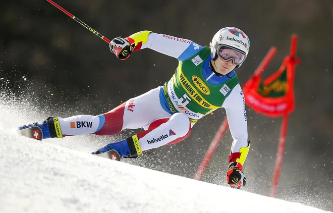 Marco Odermatt je junak uvodnega dne 60. pokala Vitranc. FOTO: Matej Družnik/Delo